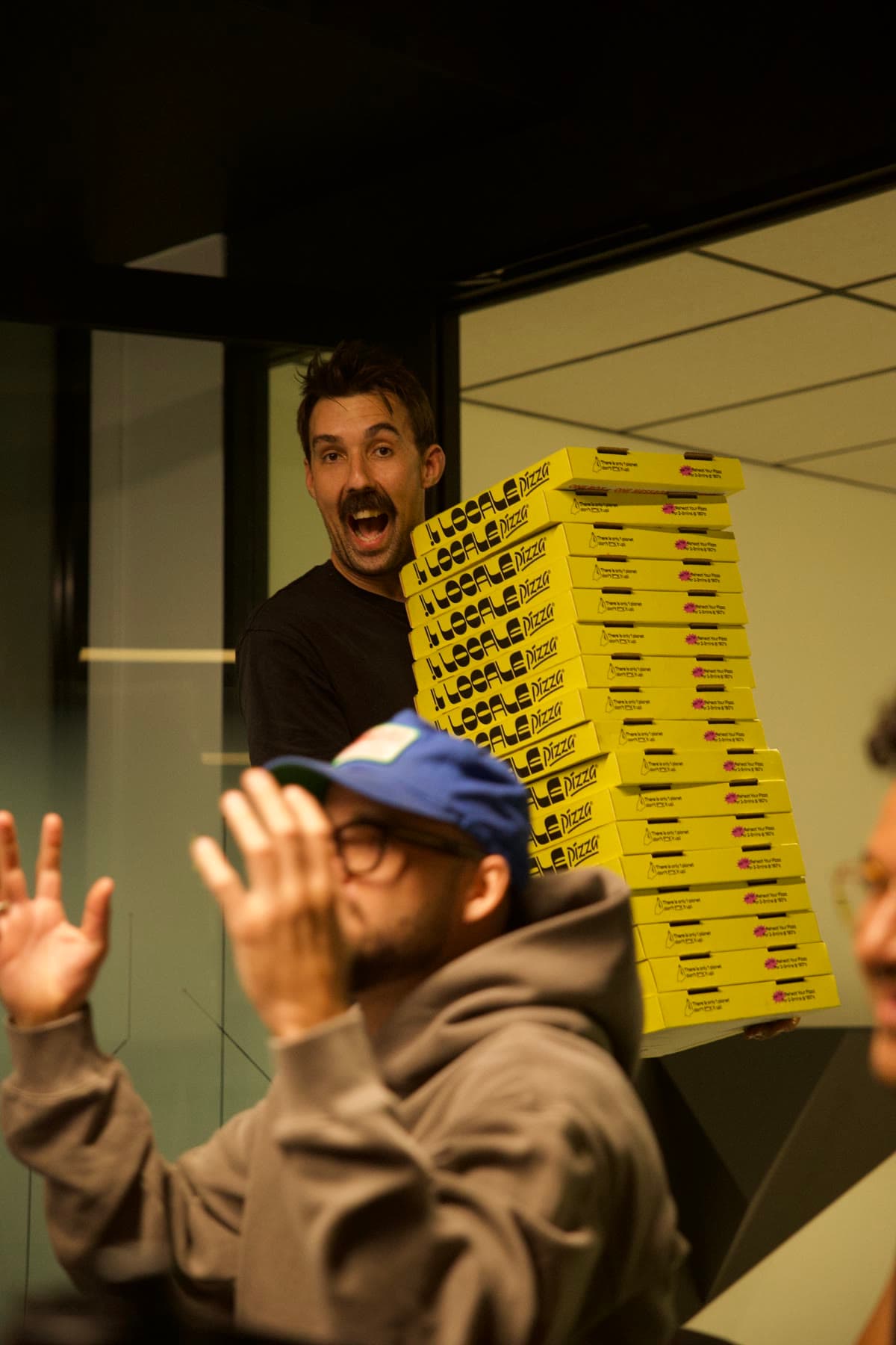 Lunch arriving at AI Sesh